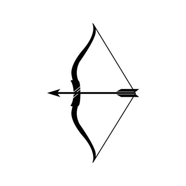 Flecha Arco Vector Icono Diseño Simple — Vector de stock