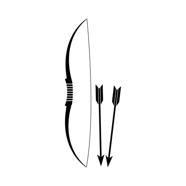 Pfeilbogen Vektor Symbol Einfaches Design — Stockvektor