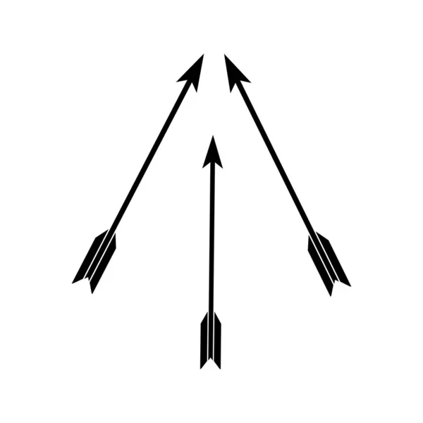 箭弓矢量图标简单设计 — 图库矢量图片