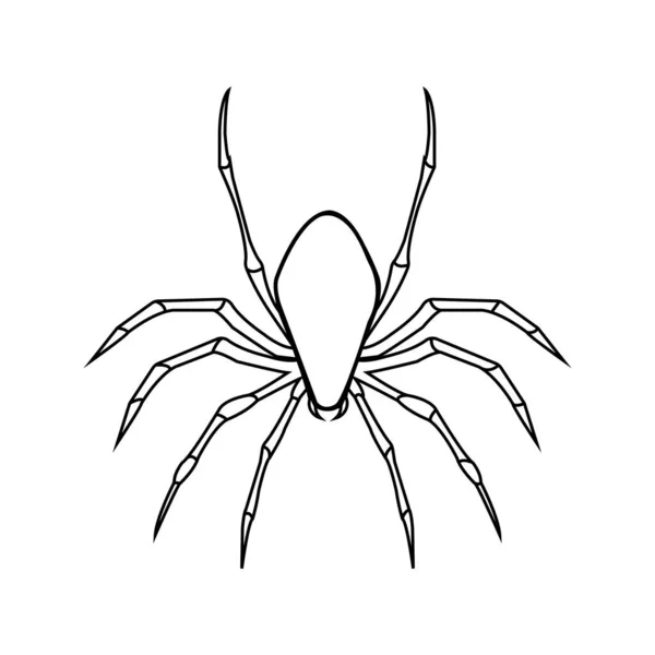 Іконка Павука Векторна Ілюстрація Символ Дизайн — стоковий вектор