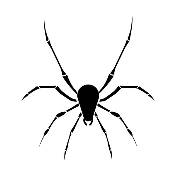 Іконка Павука Векторна Ілюстрація Символ Дизайн — стоковий вектор