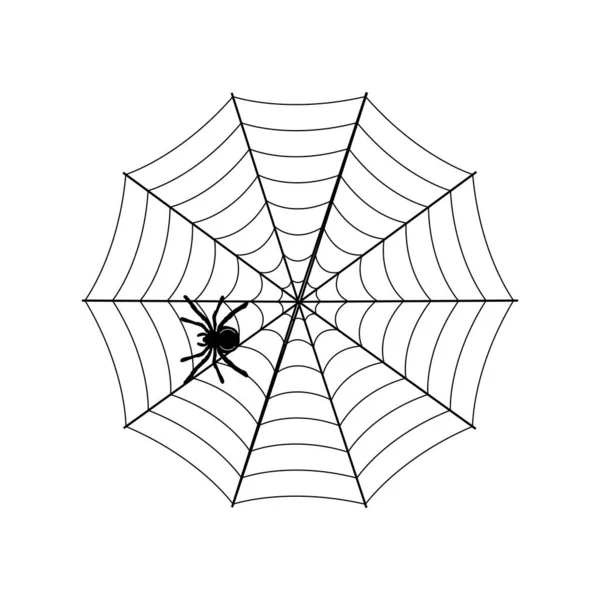 Павутинна Іконка Векторна Ілюстрація Простий Дизайн — стоковий вектор