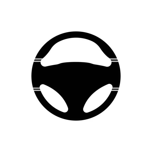 ステアリングホイールアイコンベクトルイラスト 車のステアリングホイールシンボル — ストックベクタ