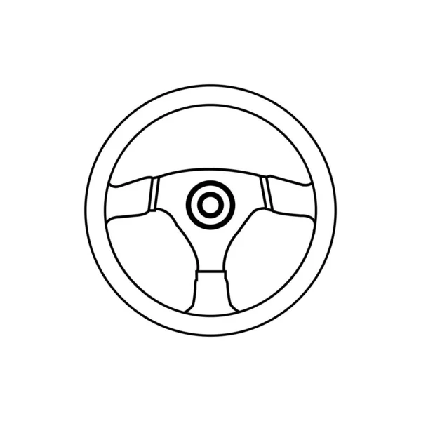 Рисунок Вектора Значка Руля Символ Колеса Автомобиля — стоковый вектор