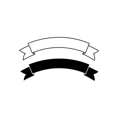 kurdele simgesi vektör çizim sembolü tasarımı