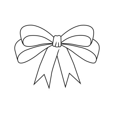 kurdele simgesi vektör çizim sembolü tasarımı