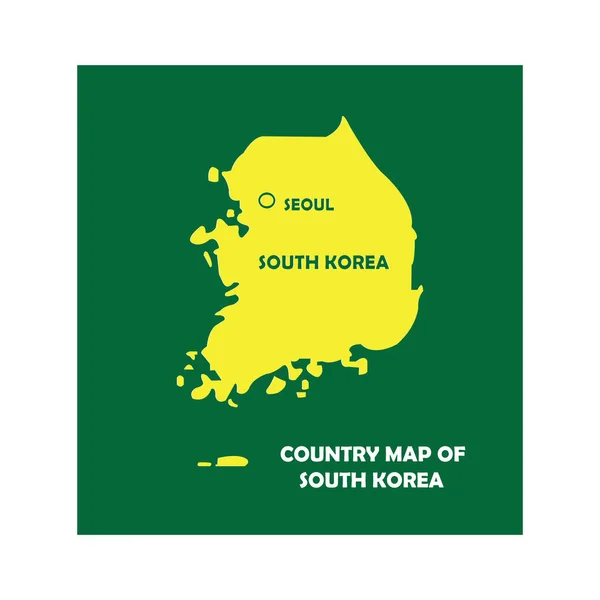 stock vector south korea country map icon vector illustration symbol design