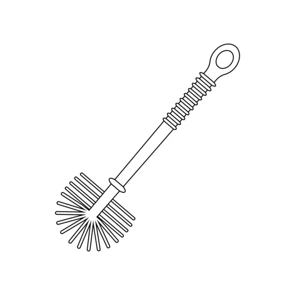 Toilet Brush Icon Vector Illustration Symbol Design — Stock Vector