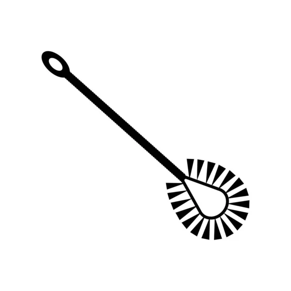 Toilettenbürste Symbol Vektor Illustration Symbol Design — Stockvektor
