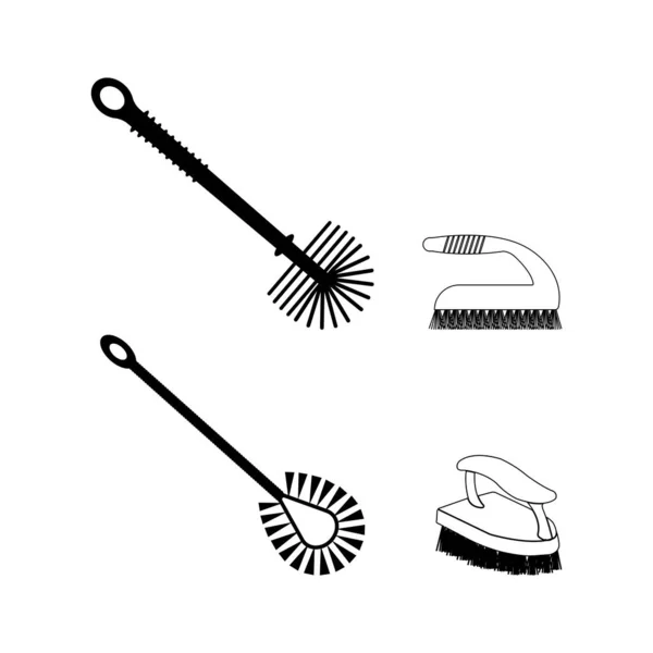 Toilet Brush Icon Vector Illustration Symbol Design — ストックベクタ