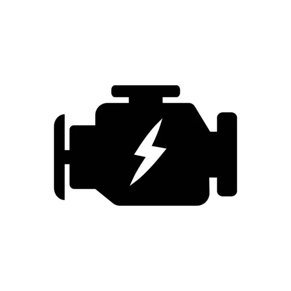 Elektrisk Motor Ikon Vektor Illustration Logotyp Design — Stock vektor