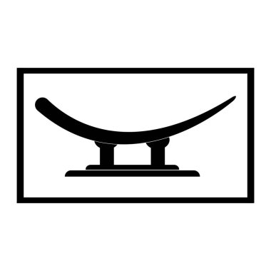 Fil dişi simgesi vektör illüstrasyon sembolü tasarımı