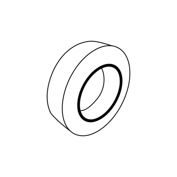 Duct Tape Icon Vector Illustration Symbol Design — Stok Vektör