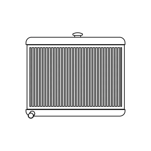 Pictograma Radiator Vector Ilustrare Logo Design — Vector de stoc