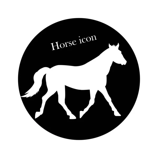 Cavalo Ícone Vetor Ilustração Símbolo Design — Vetor de Stock