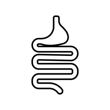 bağırsaklar vektör illüstrasyon sembolü tasarımı