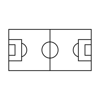 football field icon vector illustration symbol design