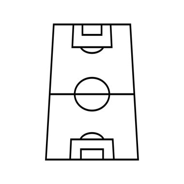 football field icon vector illustration symbol design