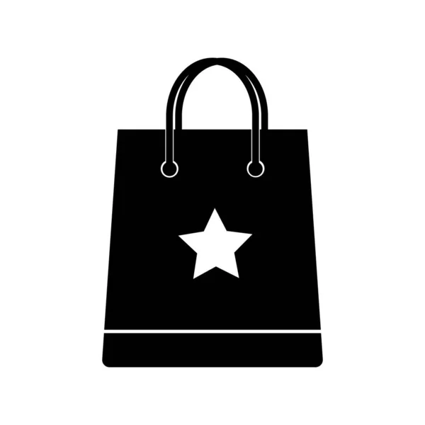 Saco Compras Ícone Vetor Ilustração Símbolo Design —  Vetores de Stock