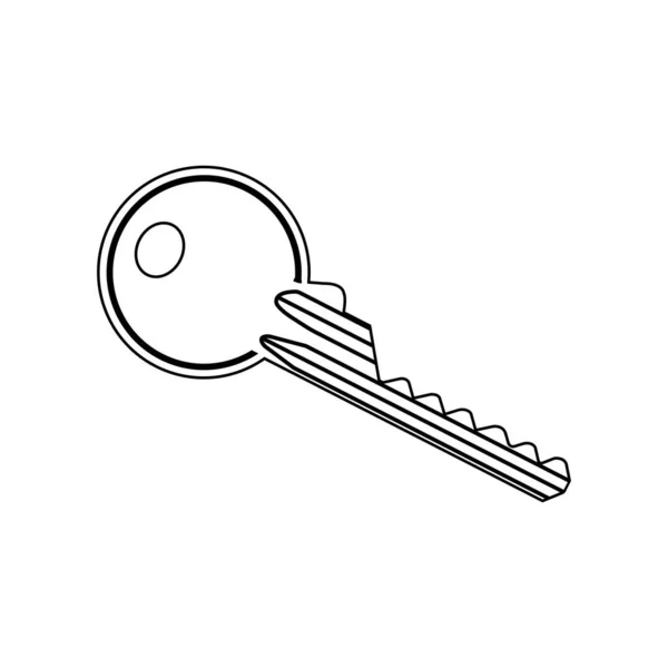 Key Icon Vector Illustration Symbol Design — Vector de stock