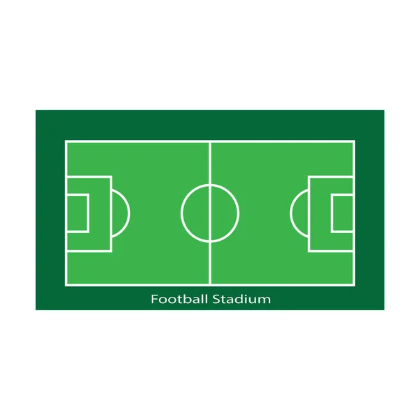 Football Field Icon Vector Illustration Symbol Design —  Vetores de Stock