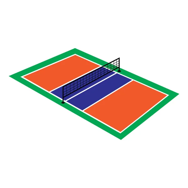 Volleyball Court Icon Vector Illustration Symbol Design — Archivo Imágenes Vectoriales