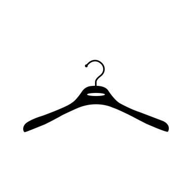 clothes hanger icon vector illustration symbol design clipart