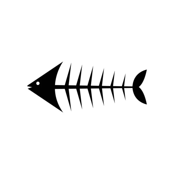 鱼骨头图标矢量图解符号设计 — 图库矢量图片