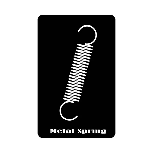 Metal Spring Vector Icon Illustration Design Template — Stock Vector