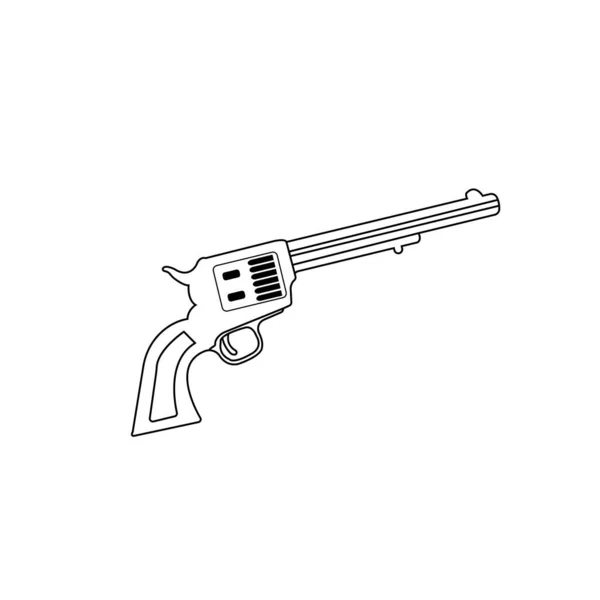 Шаблон Логотипа Вектора Пистолета — стоковый вектор