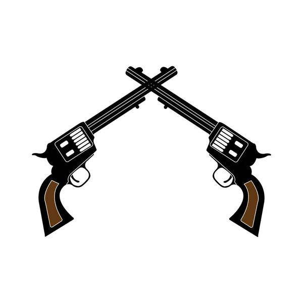 Πρότυπο Λογότυπου Εικονογράφησης Διανύσματος Όπλου — Διανυσματικό Αρχείο
