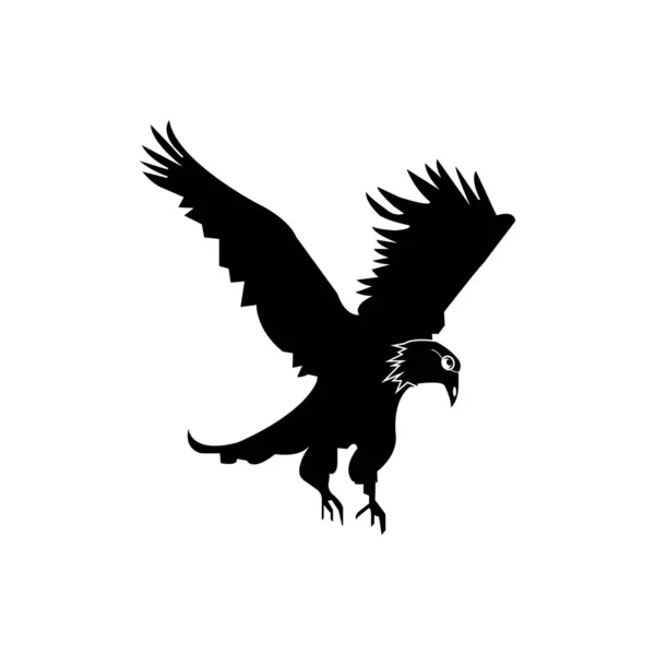 Flying Eagle Icon Design Vector Illustration — Stock Vector