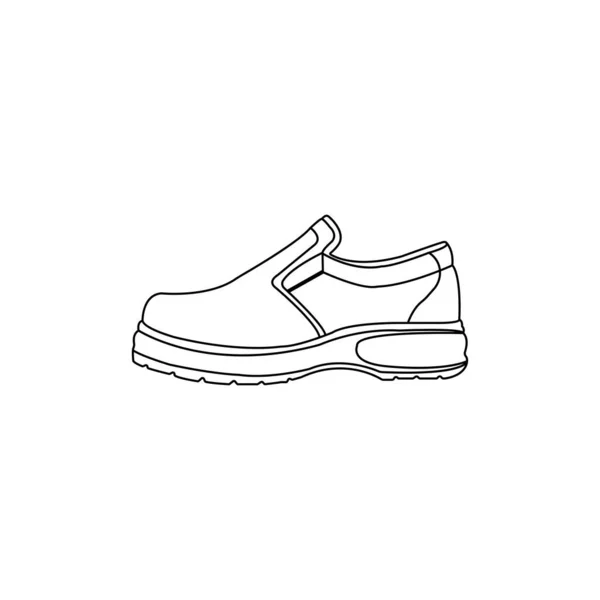 安全鞋图标矢量符号设计 — 图库矢量图片