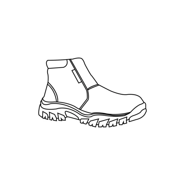 Дизайн Векторной Иллюстрации Значка Безопасности Обуви — стоковый вектор