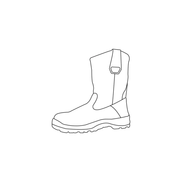 Дизайн Векторной Иллюстрации Значка Безопасности Обуви — стоковый вектор