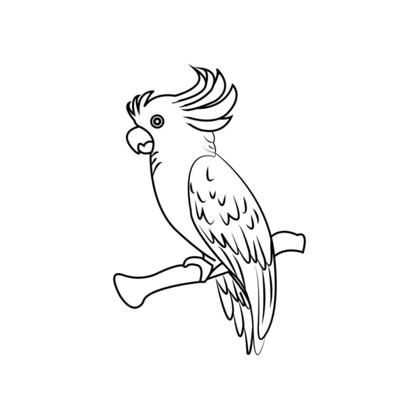 Папуга Значок Векторний Дизайн Ілюстрації Символу — стоковий вектор