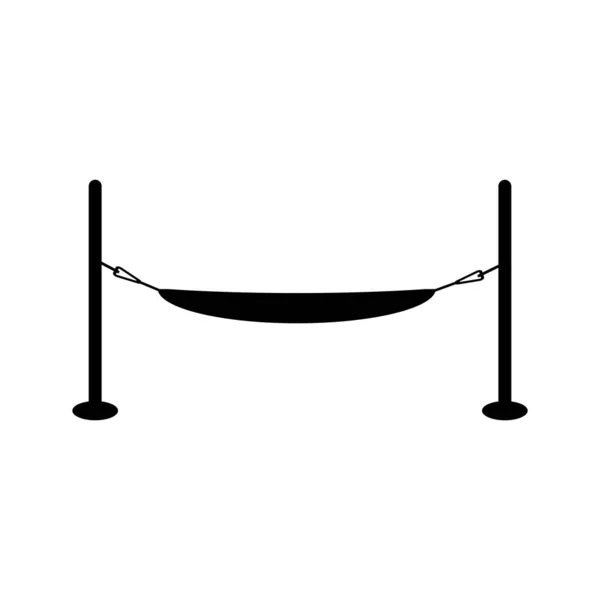 Hamac Icône Vectoriel Illustration Logo Modèle — Image vectorielle