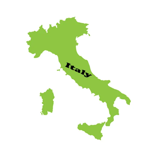 イタリア地図アイコンベクトルイラストシンプルなデザイン — ストックベクタ