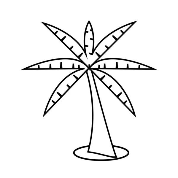 Palm Δέντρο Καλοκαίρι Λογότυπο Πρότυπο Διανυσματική Απεικόνιση — Διανυσματικό Αρχείο