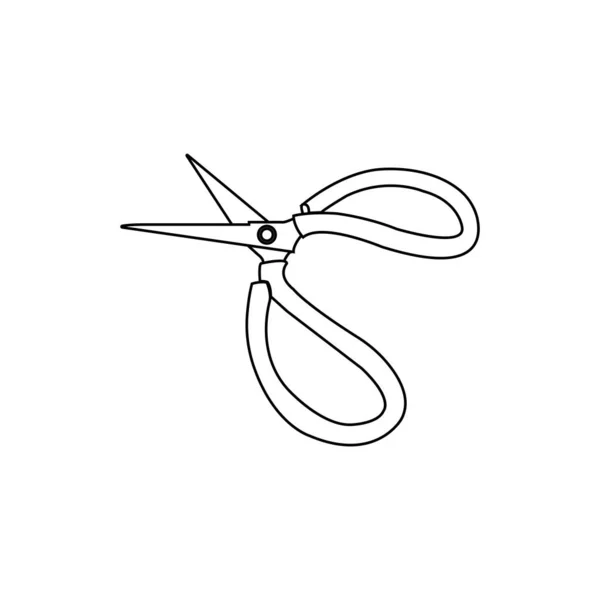 Ножиці Значок Векторні Ілюстрації Простий Дизайн — стоковий вектор
