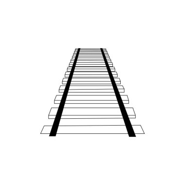 Demiryolu Simgesi Vektör İşareti, Demiryolu silueti