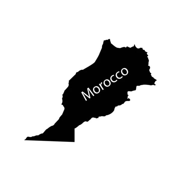 Morocco Χάρτη Εικονίδιο Διάνυσμα Illustratiov Σχεδιασμό Σύμβολο — Διανυσματικό Αρχείο