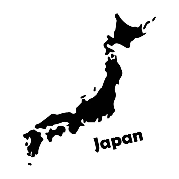 Japonya Harita Simgesi Vektör Illüstrasyon Sembolü Tasarımı — Stok Vektör