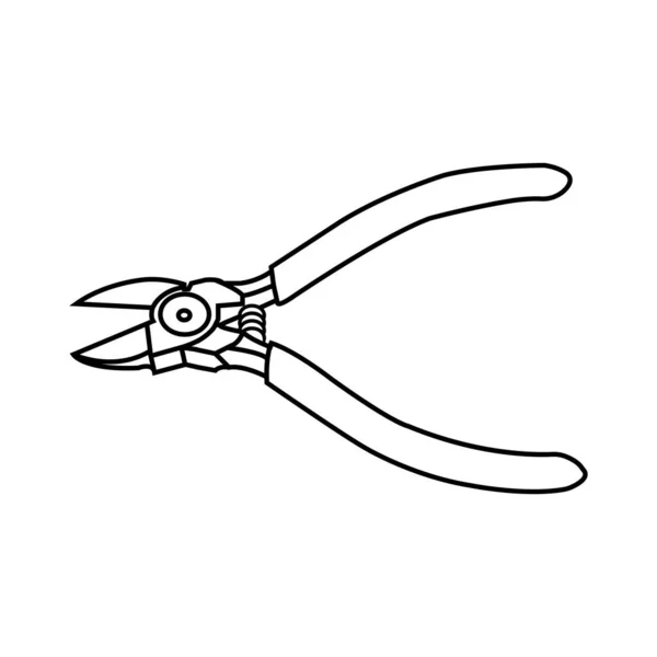 Плоскогубці Значок Векторна Ілюстрація Символ Дизайн — стоковий вектор
