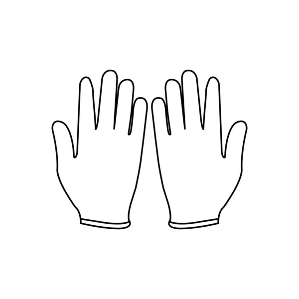 Handschuhe Symbol Vektor Illustration Symbol Design — Stockvektor