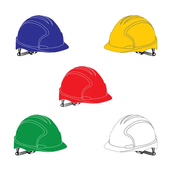 Project Helmet Icon Vector Illustration Simple Design — Stock Vector
