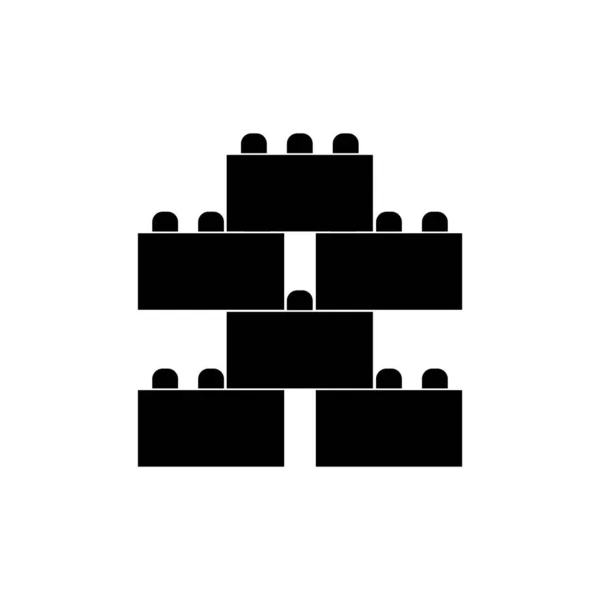 Ikona Wektora Bloku Budowlanego Ilustracja Symbol Projekt — Wektor stockowy
