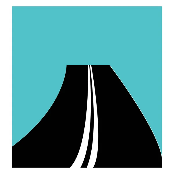 Ikona Wektor Autostrady Ilustracja Symbol Projekt — Wektor stockowy