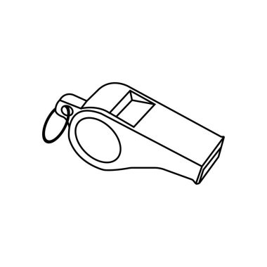 düdük vektör resimleme basit tasarım.