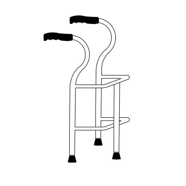Kryckor Vektor Ikon Illustration Symbol Design — Stock vektor